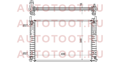 Радиатор FORD FUSION/FIESTA 1.3/1.4/1.4TD 2001-2008 // MAZDA 2 1.4D 2002- fd0008-1 sat – купить в Омске. Цены, характеристики, фото в интернет-магазине autotoot.ru