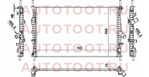 Радиатор FORD TRANSIT 14- 2.0/2.2 fd0009 sat – купить в Омске. Цены, характеристики, фото в интернет-магазине autotoot.ru