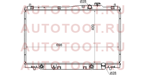 Радиатор HONDA STREAM RN1 1.7 00- hd00015 sat – купить в Омске. Цены, характеристики, фото в интернет-магазине autotoot.ru