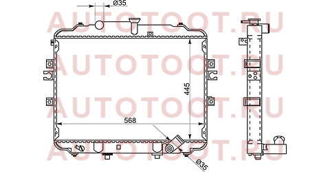 Радиатор HYUNDAI PORTER/H100 04- 2.5D hy00111 sat – купить в Омске. Цены, характеристики, фото в интернет-магазине autotoot.ru