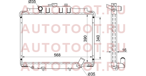 Радиатор MITSUBISHI DELICA L300 4D56 89-99 DIESEL/HYUNDAI H100/PORTER/GRACE 94- hy0011mt sat – купить в Омске. Цены, характеристики, фото в интернет-магазине autotoot.ru