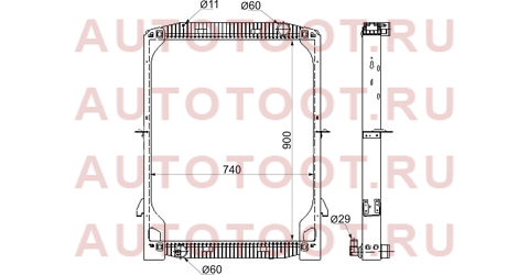 Радиатор IVECO EUROSTAR/EUROTECH 9/1992 - 4/1995 iv0001-1 sat – купить в Омске. Цены, характеристики, фото в интернет-магазине autotoot.ru