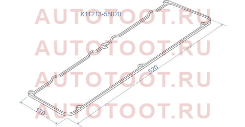 Прокладка клапанной крышки 15BF 95-00 k11213-58020 sat – купить в Омске. Цены, характеристики, фото в интернет-магазине autotoot.ru