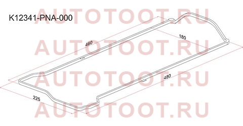 Прокладка клапанной крышки HO K20A/K24A, CR-V RD4/5, Stream RN1, Accord CL9 k12341-pna-000 sat – купить в Омске. Цены, характеристики, фото в интернет-магазине autotoot.ru