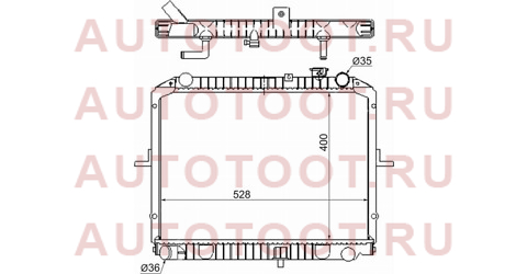 Радиатор KIA BONGO III K2500/K2700/K3000/HYUNDAI PORTER 04- 2WD ki0007 sat – купить в Омске. Цены, характеристики, фото в интернет-магазине autotoot.ru