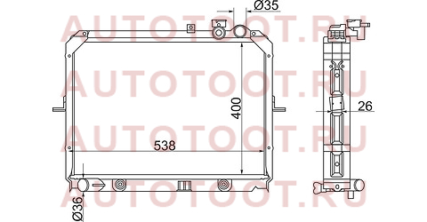 Радиатор KIA BONGO K-SERIES 2.5TC/2.7D (400) ki00071 sat – купить в Омске. Цены, характеристики, фото в интернет-магазине autotoot.ru