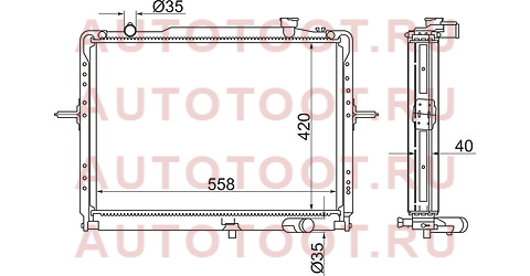 Радиатор KIA BONGO 04- K2400/K2700 D2.4/2.7 (420) ki00072 sat – купить в Омске. Цены, характеристики, фото в интернет-магазине autotoot.ru