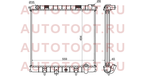 Радиатор LAND ROVER RANGE ROVER (NEW) 4.0/4.6 94-98 lr0003-94 sat – купить в Омске. Цены, характеристики, фото в интернет-магазине autotoot.ru