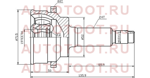 Шрус наружный MAZDA DEMIO/FORD FESTIVA 96-02 ABS ma-14a44 sat – купить в Омске. Цены, характеристики, фото в интернет-магазине autotoot.ru