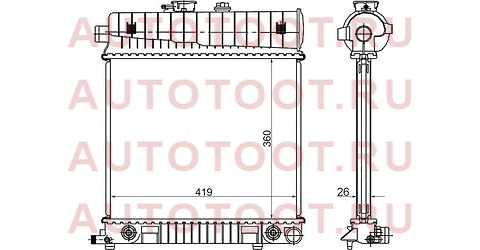 Радиатор MERCEDES C-CLASS W202 1.8/2.0/2.3 93-01/CLK-CLASS W208 2.0 97-02/E-CLASS W210 2.0/2.3 95-0 mb0008 sat – купить в Омске. Цены, характеристики, фото в интернет-магазине autotoot.ru