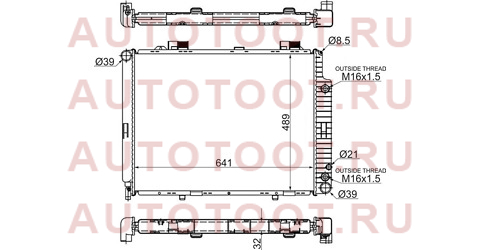 Радиатор MERCEDES E-CLASS W210 2.0/2.0D/2.2D/2.3/2.4/2.5D/2.7TD/2.8/3.0D/3.2 95-02 mb0009 sat – купить в Омске. Цены, характеристики, фото в интернет-магазине autotoot.ru