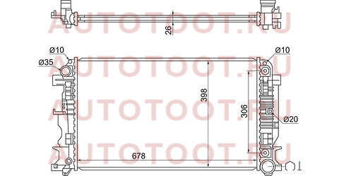 Радиатор MERCEDES SPRINTER / VW CRAFTER 06- mb0010-06 sat – купить в Омске. Цены, характеристики, фото в интернет-магазине autotoot.ru