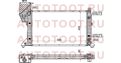 Радиатор MERCEDES SPRINTER 208D/214/308D/310D/312D/314/408D/410D/412D/414 95-06 mb0010-1 sat – купить в Омске. Цены, характеристики, фото в интернет-магазине autotoot.ru