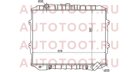 Радиатор MITSUBISHI PAJERO 2.3TD/2.5TD 86-91/HYUNDAI GALLOPER 2.5TD 91-98 mc0007-d sat – купить в Омске. Цены, характеристики, фото в интернет-магазине autotoot.ru