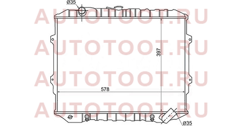 Радиатор MITSUBISHI PAJERO 86-91/HYUNDAI GALLOPER 2.5 91- DIESEL AT mc0007-d-3r sat – купить в Омске. Цены, характеристики, фото в интернет-магазине autotoot.ru