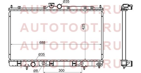 Радиатор MITSUBISHI OUTLANDER/AIRTREK 4G63T/4G93/4G94 01-06 mc00088 sat – купить в Омске. Цены, характеристики, фото в интернет-магазине autotoot.ru