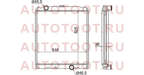 Радиатор MITSUBISHI CANTER 4M50 FE63D# 525 mm 99- mc0014 sat – купить в Омске. Цены, характеристики, фото в интернет-магазине autotoot.ru