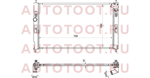 Радиатор MITSUBISHI ASX 10-16/LANCER X 07-16/OUTLANDER 12-/RVR 10- 2.0,2.4,1.8,1.6,3.0 mc008802 sat – купить в Омске. Цены, характеристики, фото в интернет-магазине autotoot.ru