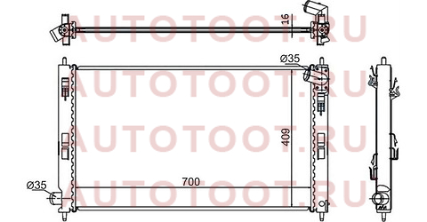 Радиатор MITSUBISHI LANCER 1.5/1.8/2.0/2.0D 07-/ASX 10-/OUTLANDER XL/CITROEN C-CROSSER/PEUGEOT 4007 mc0088-07 sat – купить в Омске. Цены, характеристики, фото в интернет-магазине autotoot.ru