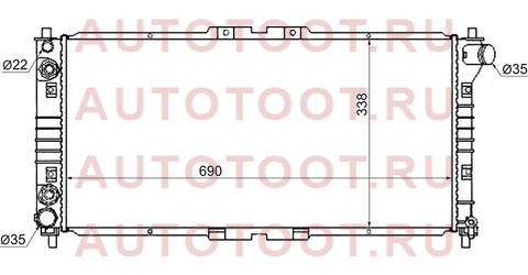 Радиатор MAZDA CAPELLA/MILLENIA/626/CRONOS/EFINI/MS-6/EUNOS 500/FORD TELSTAR V6 1.8/2.5 92-02 mz0002-v6 sat – купить в Омске. Цены, характеристики, фото в интернет-магазине autotoot.ru