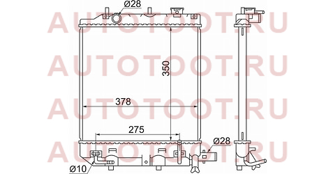 Радиатор MAZDA DEMIO/FORD FESTIVA 00-02 2 верх. крепления mz0004-1 sat – купить в Омске. Цены, характеристики, фото в интернет-магазине autotoot.ru