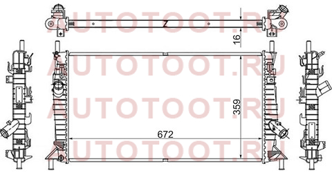 Радиатор MAZDA 3 1.4/1.6/1.6D/2.0/2.0D 03-09/FORD FOCUS II/C-MAX 1.4/1.6/1.6D/1.8/1.8TD/2.0/2 (пласт mz0008 sat – купить в Омске. Цены, характеристики, фото в интернет-магазине autotoot.ru