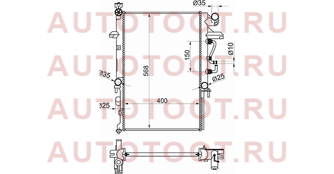 Радиатор MAZDA BONGO BRAWNY 97- 4WD A/T 2.5D mz00092 sat – купить в Омске. Цены, характеристики, фото в интернет-магазине autotoot.ru