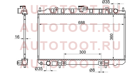 Радиатор NISSAN SUNNY B15/AD/WIGROAD Y11 98-05 YD22 ns000116d sat – купить в Омске. Цены, характеристики, фото в интернет-магазине autotoot.ru