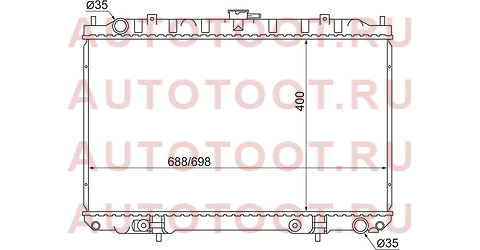 Радиатор NISSAN CEFIRO/MAXIMA/INFINITI I30/I35 2.0/3.0 99-03 ns0004-33 sat – купить в Омске. Цены, характеристики, фото в интернет-магазине autotoot.ru