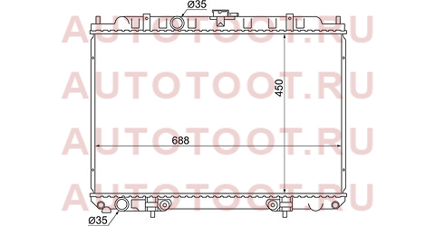 Радиатор NISSAN SERENA 02-05/ BASSARA 01-03/LIBERTY 01-04/ PRESAGE 01-03 QR2# ns0005-c24 sat – купить в Омске. Цены, характеристики, фото в интернет-магазине autotoot.ru