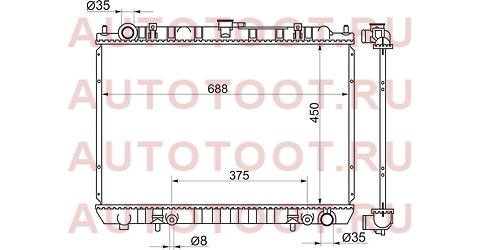 Радиатор NISSAN PRESAGE/BASSARA VQ30DE 98-03 ns0005vq30 sat – купить в Омске. Цены, характеристики, фото в интернет-магазине autotoot.ru