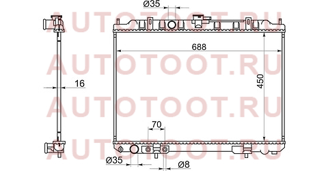 Радиатор NISSAN X-TRAIL 00-07 ns00071 sat – купить в Омске. Цены, характеристики, фото в интернет-магазине autotoot.ru