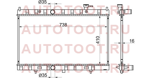 Радиатор NISSAN X-TRAIL T32 14- MR20DD/QR25DE CVT ns0007t32 sat – купить в Омске. Цены, характеристики, фото в интернет-магазине autotoot.ru