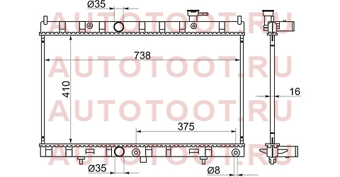 Радиатор NISSAN X-TRAIL T32 14- MR20DD/QR25DE ns0007t321 sat – купить в Омске. Цены, характеристики, фото в интернет-магазине autotoot.ru