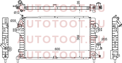 Радиатор OPEL ASTRA H 1.3TD/1.7TD/1.9TD 2005-2010 // OPEL ZAFIRA B 1.7TD/1.9TD 20 op0006-04-d2 sat – купить в Омске. Цены, характеристики, фото в интернет-магазине autotoot.ru