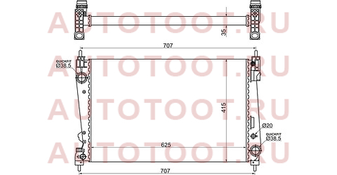 Радиатор OPEL CORSA D 1.3TD/1.6T/1.7TD 06- // FIAT BRAVO 1.4/1.4T/1.6TD/1.9TD 07- // GRANDE PUNTO (0 op0008-1 sat – купить в Омске. Цены, характеристики, фото в интернет-магазине autotoot.ru