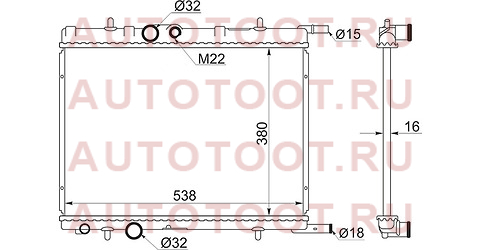 Радиатор PEUGEOT 206/307/XSARA 1.1/1.4/1.4D/1.6/1.9D/2.0/2.0D 98-07/BERLINGO/PARTNER см.комментарий pg0001 sat – купить в Омске. Цены, характеристики, фото в интернет-магазине autotoot.ru