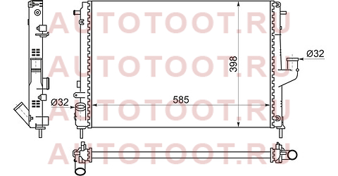 Радиатор RENAULT DUSTER 10-/LOGAN 08-/LADA LARGUS 12- (с кондиционером) rn0002-08-2 sat – купить в Омске. Цены, характеристики, фото в интернет-магазине autotoot.ru