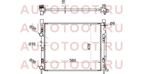 Радиатор RENAULT KANGOO 08- rn0006 sat – купить в Омске. Цены, характеристики, фото в интернет-магазине autotoot.ru