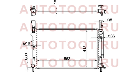 Радиатор RENAULT KANGOO 08- rn00061 sat – купить в Омске. Цены, характеристики, фото в интернет-магазине autotoot.ru