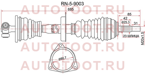 Привод в сборе FR LH RENAULT LOGAN 10- (16 КЛАПАНОВ) rn-5-9003 sat – купить в Омске. Цены, характеристики, фото в интернет-магазине autotoot.ru