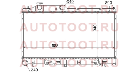 Радиатор SUBARU LEGACY TURBO 03- /FORESTER/IMPREZA 07- sb0005-blt sat – купить в Омске. Цены, характеристики, фото в интернет-магазине autotoot.ru