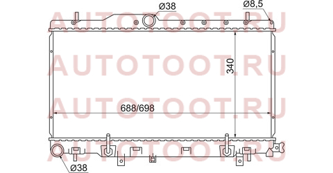Радиатор SUBARU LEGACY B4/LANCASTER 98-03/IMPREZA TWIN TURBO sb0005-t-2r sat – купить в Омске. Цены, характеристики, фото в интернет-магазине autotoot.ru