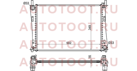 Радиатор FORD FUSION/FIESTA 1.25/1.4/1.6 01-08/MAZDA 2 1.3/1.4/1.6 02- sgfd0008r sat – купить в Омске. Цены, характеристики, фото в интернет-магазине autotoot.ru