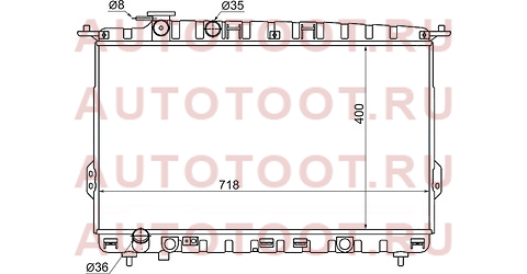 Радиатор HYUNDAI SONATA (TAGAZ) 2.0/2.4/2.5/2.7 /HYUNDAI XG 2.5 98-(трубчатый) sg-hy0006-mt sat – купить в Омске. Цены, характеристики, фото в интернет-магазине autotoot.ru