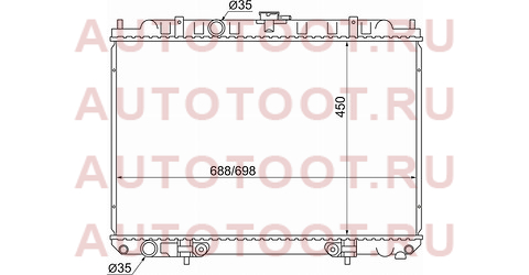 Радиатор NISSAN X-TRAIL/LIBERTY QR20/25 00-07 sgns0007 sat – купить в Омске. Цены, характеристики, фото в интернет-магазине autotoot.ru