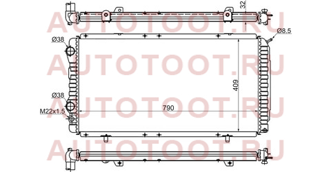 Радиатор FIAT DUCATO/PEUGEOT BOXER/CITROEN JUMPER/RELAY1.9TD/2.0/2.0TD/2.2/2.5TD/2.8TD 94-06 sgpg000994 sat – купить в Омске. Цены, характеристики, фото в интернет-магазине autotoot.ru