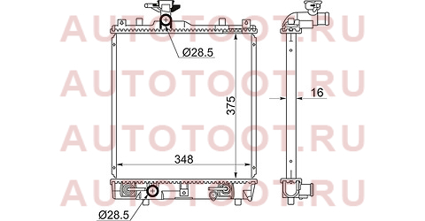 Радиатор SUZUKI WAGON R/SOLIO/IGNIS/JUSTY/AGILA/CRUZE 00-05 AT sk0003-1 sat – купить в Омске. Цены, характеристики, фото в интернет-магазине autotoot.ru