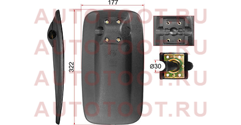 Зеркало заднего вида MITSUBISHI FUSO/FAW (322x177 SR800) sl-1620 sat – купить в Омске. Цены, характеристики, фото в интернет-магазине autotoot.ru
