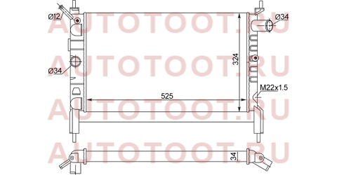 Радиатор Opel Astra F 91-01 1.4-1.6 (трубчатый) st010008 sat – купить в Омске. Цены, характеристики, фото в интернет-магазине autotoot.ru